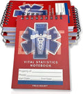 EMT Vital Statistics Notepad - 6 Pack Vitals Notebook For First Responder Note Pad, Medical Paramedic Gear And Supplies. Perfect EMS/EMT Gifts