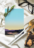 Mountian Notepads - 4 Assorted Nature Scenes Notepads - Mountain Sunests - Shopping List, Teachers, Home, Office, Small Gift -