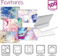 100-Pack All Occasion Greeting Cards, Assorted Blank Note Cards, 4 x 6 inch, 5 Abstract Art Designs, Blank Inside, with Envelopes, 100 Pack