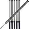 Replacement for Cross Selectip 8523 - Measures 4.375 in / 111 mm Long - Gel Rolling Ball Pen Refill - 6 Black