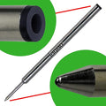 Replacement for Cross Selectip 8523 - Measures 4.375 in / 111 mm Long - Gel Rolling Ball Pen Refill - 6 Black