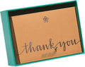 Thank You Cards with Envelopes, Kraft with Flower (14-Count)