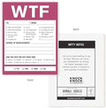 WTF Notes Nifty Note Checklist Memo Pad, 50 Sheets