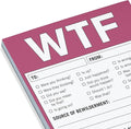 WTF Notes Nifty Note Checklist Memo Pad, 50 Sheets