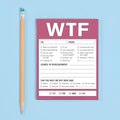 WTF Notes Nifty Note Checklist Memo Pad, 50 Sheets